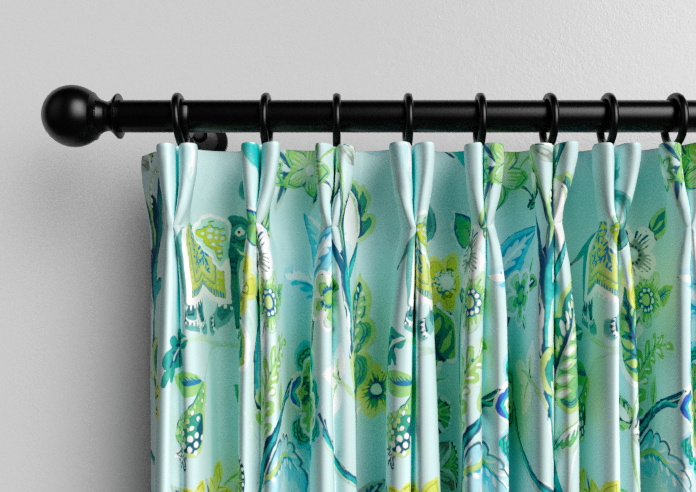 Gujarat, Cyan - Made to Measure Curtain - Image 10